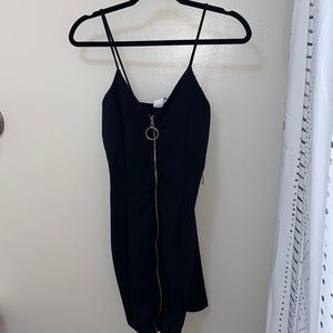 Black Zip Up Dress